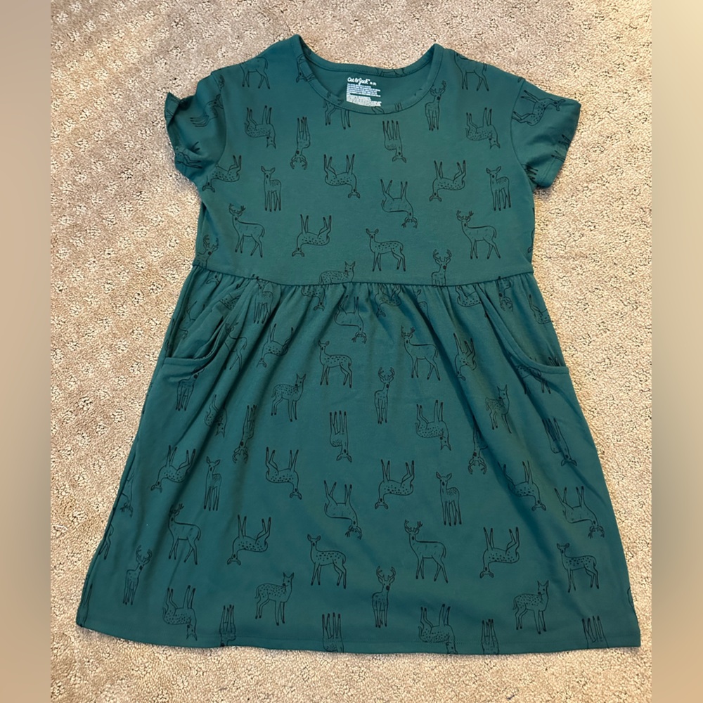 Cat & Jack Teal Graphic Dress